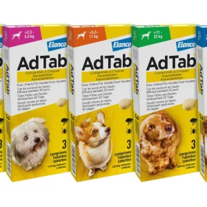 Adtab Kauwtablet tegen vlooien en teken