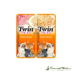 CHURU GATO TWIN PACKS Pollo en Caldo de Pollo Pack 12x2x40gr