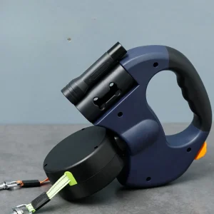 Dubbele Anti-Knoop Hondenriem | Twee-in-één Automatische Oprolbare Riem