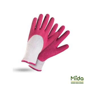 Rostaing Basic Fushia Guantes de Látex Polivalente para Bricolaje y Jardinería