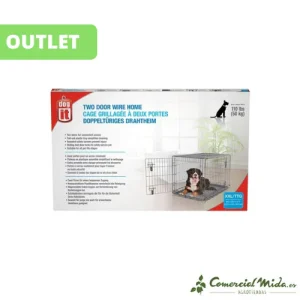 [OUTLET] Dogit Jaula Plegable para Perros con 2 Puertas - XXL 122,5x74.5x80.5cm