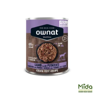 Alimento Húmedo OWNAT Wetline Lamb With Potatoes para Perros en Lata