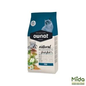 Pienso OWNAT Classic Cat Fish para Piel y Pelo Gatos