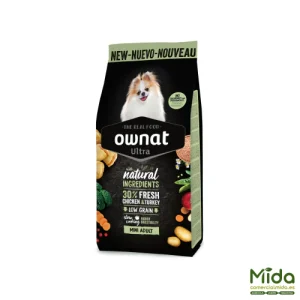 Pienso OWNAT Ultra Mini Adult para Perros de Raza Pequeña