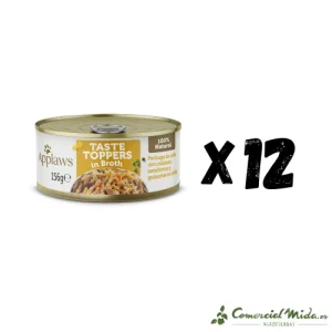 APPLAWS DOG LATA TOPPER Pollo Verduras en Caldo Pack 12X156gr