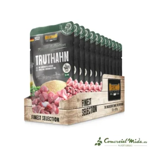BELCANDO TRUTHAHN Pavo, Amaranto y  Guisantes Alimento Húmedo Perros Pack 12x125gr