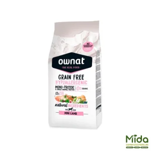 Pienso OWNAT Grain Free Hypo Mini Lamb para Perros Mini