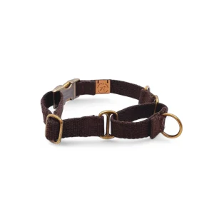 Simply Hemp Half Check Halsband - Kastanjebruin