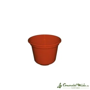 Macetero Marrón Redondo ARTEMA para Flores y Plantas