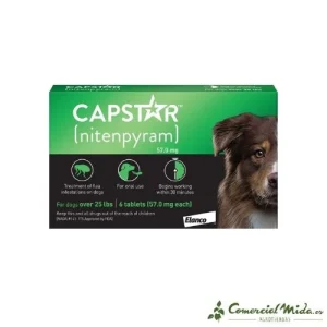 Capstar Pastillas Antiparasitarias para Perro  57 mg