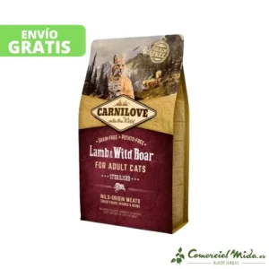 CARNILOVE FELINE ADULT STERILISED CORDERO