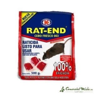 Cebo Fresco RAT-END Raticida para Ratas y Ratones