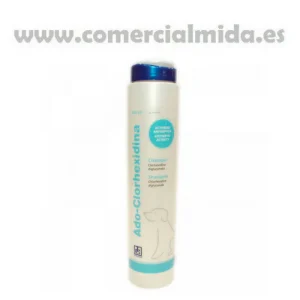 Champú Ado-Clorhexidina, acción calmante para perros con pioderma