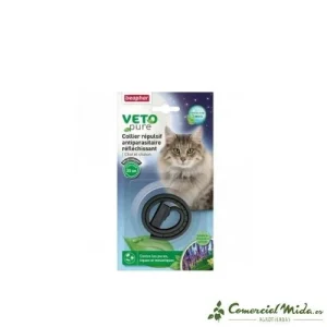 Halsband met insectenwerend en reflecterend effect voor katten van Beaphar Veto Pure - 35 cm