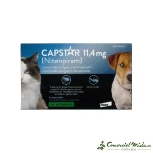 Capstar Pastillas Antiparasitarias para Perro pequeño y Gato 11,4 mg