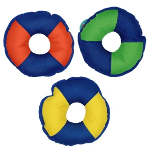 Dogs Collection - Drijvend Hondenspeeltje Rond - Geel/Blauw