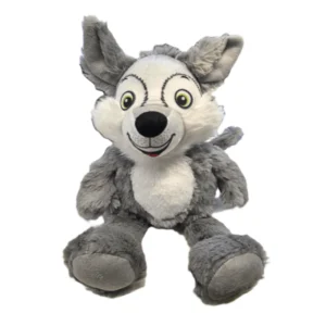 Flamingo - Grijze Vos 'Rabba' - Pluche - Speeltje met Piep - 35cm