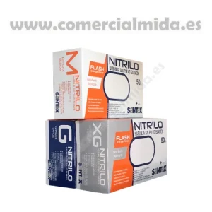 Wegwerphandschoenen van NITRILO FLASH ORANGE POWER Oranje Zonder Poeder - Ref: GD26O (50 stuks)