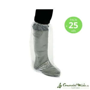 INSPROVET Cubre Botas Altas Desechables con Goma de Ajuste