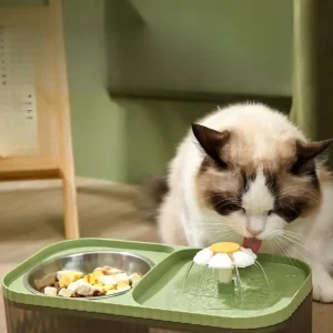 Stromend water Drinkbak & Voerbak voor katten en kleine honden