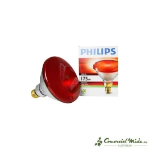 KERBL Bombilla Reforzada Infrarrojos Philips 175 W