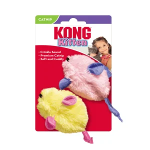 Kong - Kattenspeeltje - Muisjes - Kittens - Geel & Roze - 2 stuks