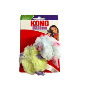 Kong - Kattenspeeltje - Muisjes - Kittens - Groen & Blauw - 6cm - 2 st.