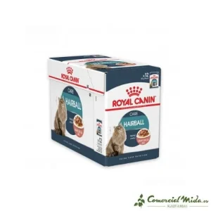 Katten salsa ROYAL CANIN HAIRBALL CARE voor de controle van haarballen bij katten 12x85gr