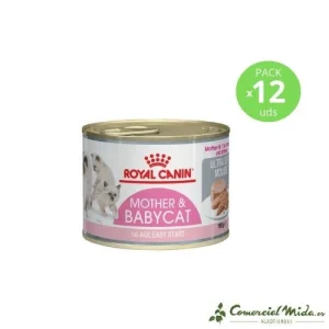Voeding ROYAL CANIN MOTHER&BABYCAT ULTRA ZACHTE MOUSSE voor Kittens 12x195gr