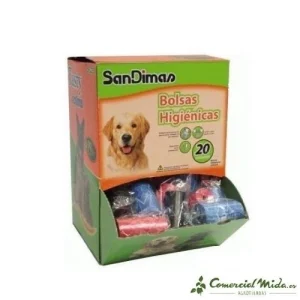 Bolsas higiénicas universales SANDIMAS para excrementos perros (20 bolsas/rollo)