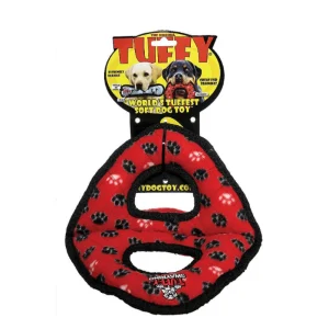 Tuffy - Ultimate 3-Way Ring - Hondenspeeltje - Rood - TUFFY 9