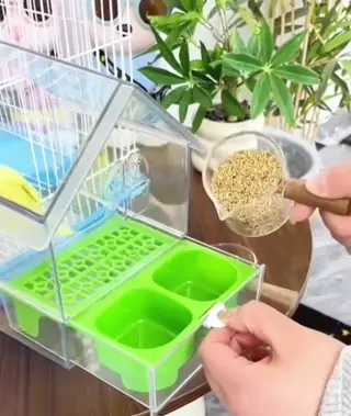 Vogelvoerbak en Badhuis | Anti-Mors, Extern en Transparant