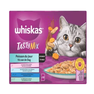 Whiskas - Tasty Mix - Vis in Saus - 12 x 85 gram